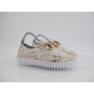 Ilse Jacobsen Women Tulip Bit Platform Slip On Shoe Size 39 9 Brown Snake Loafer